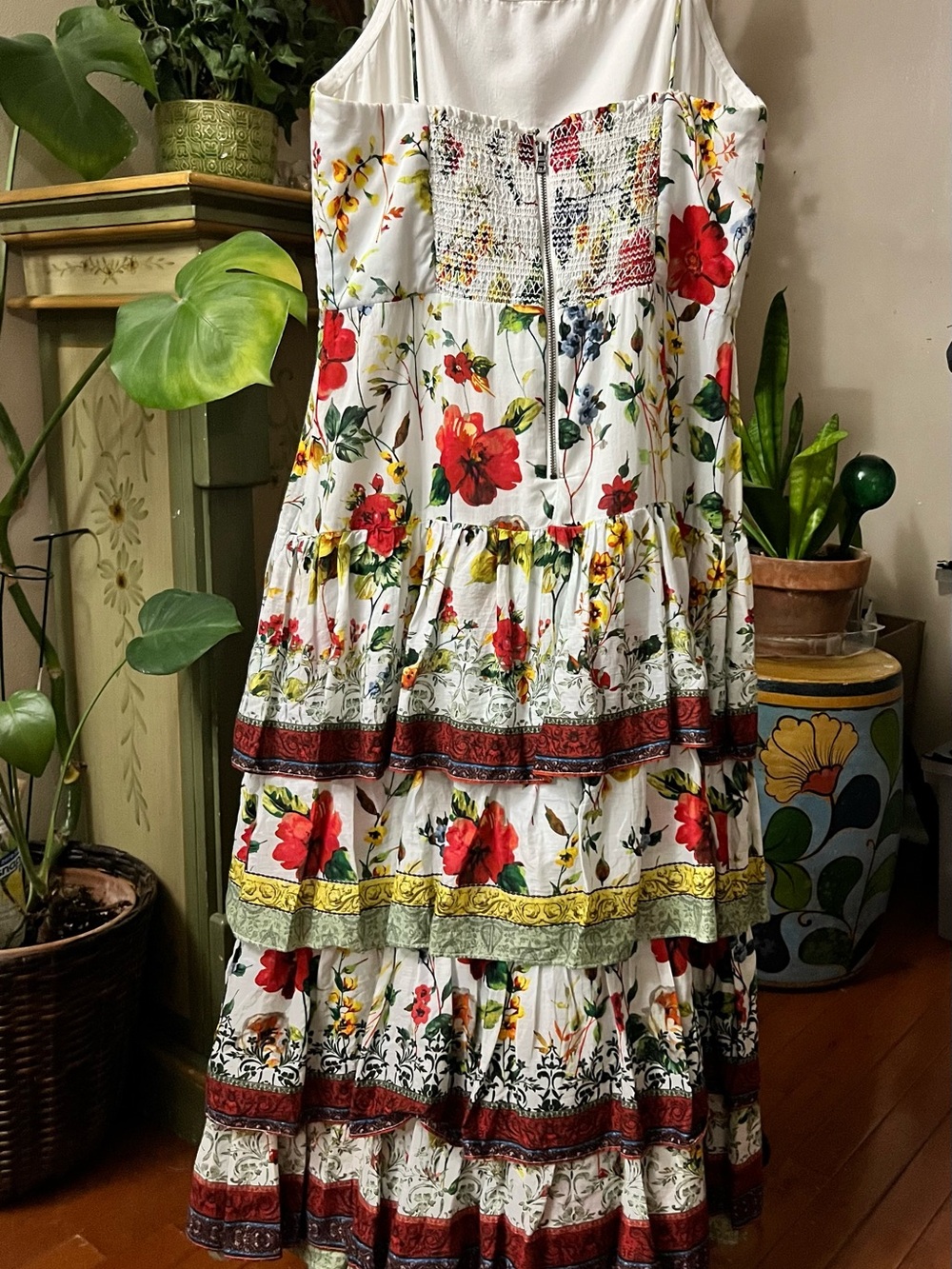 Alice + Olivia Valencia Floral Tiered Maxi Dress - Picture 2 of 8